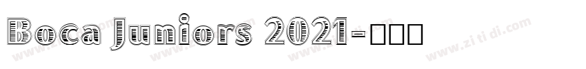 Boca Juniors 2021字体转换